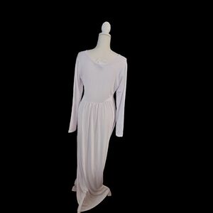 VIISHOW Women's Long Sleeve Loose Plain Maxi Dresses Casual Long Dresses with Po